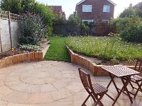 The completed garden.